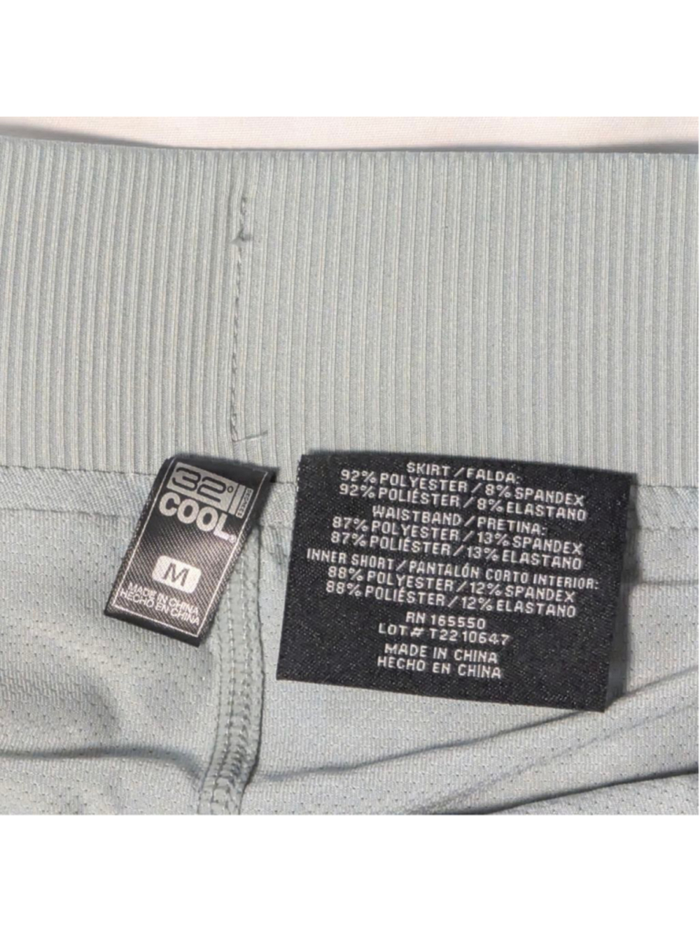 32 Degrees Cool Gray Athletic Skort Skirt Built-In Shorts Size M - Picture 4 of 4